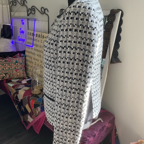 Karl Lagerfeld buclay tweed jacket size Small P - Picture 4 of 8